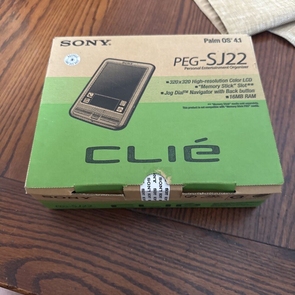 Sony Clie PEG-SJ22 Palm Pilot PEG-SJ22/U PDA Palm OS 4.1 NEW OPEN BOX